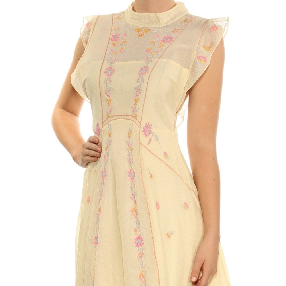 Free people floral mesh dress